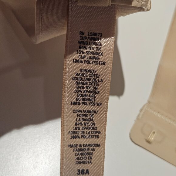 Skims Bra 36A Beige/Nude Ultimate Collection Teardrop Underwire Push-Up Padded - Picture 6 of 9